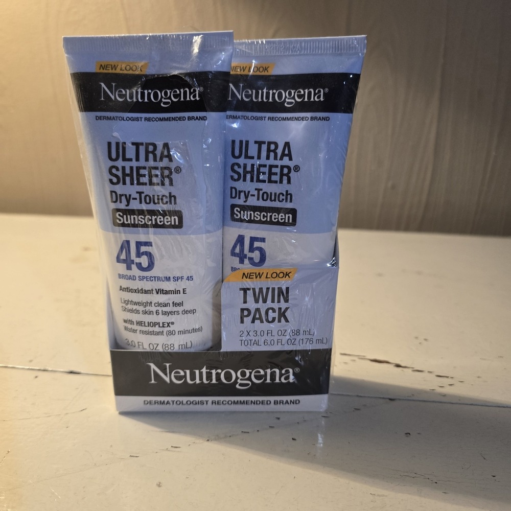 2 Pk Ultra Sheer DryTouch Sunscreen for Face & Body SPF 45 Broad Spectrum UVA